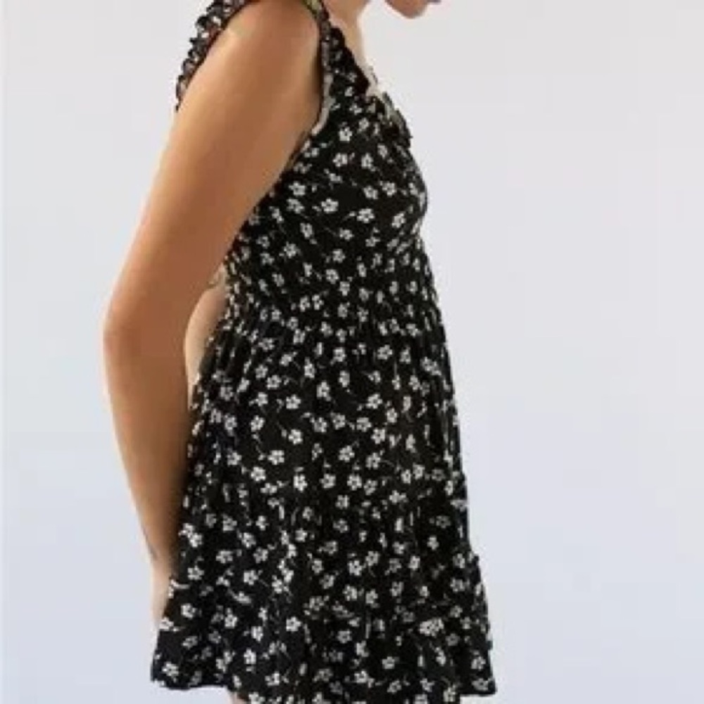 Smocked Floral Mini Dress